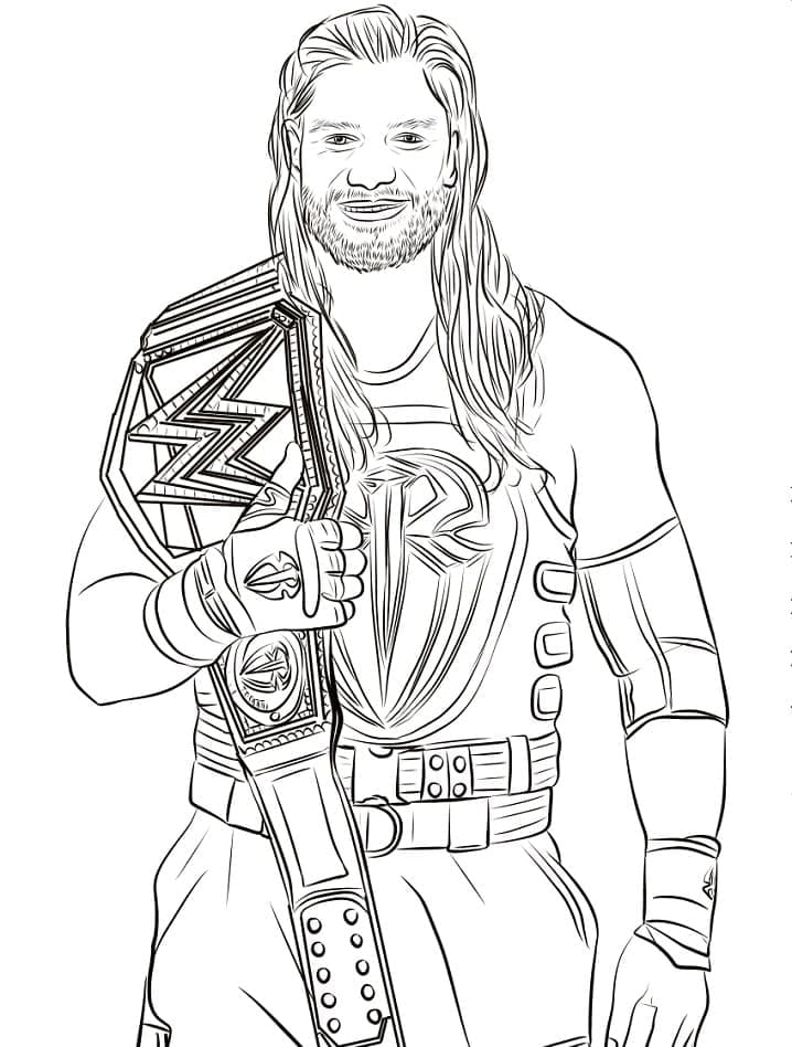 WWE Zdarma pro Děti omalovánka
