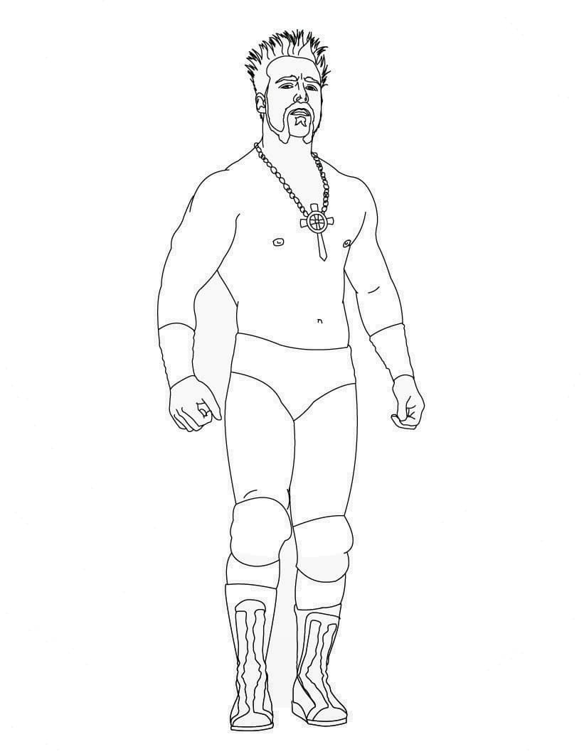 WWE pro 5leté Děti omalovánka