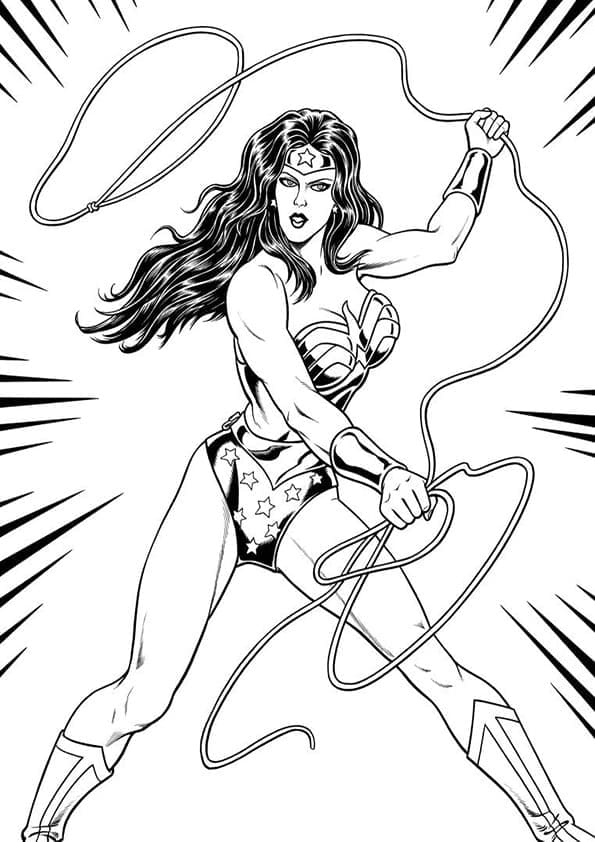 Wonder Woman Justice League omalovánka