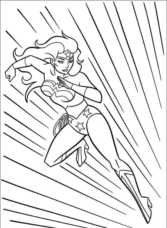 Wonder Woman k Tisku omalovánka