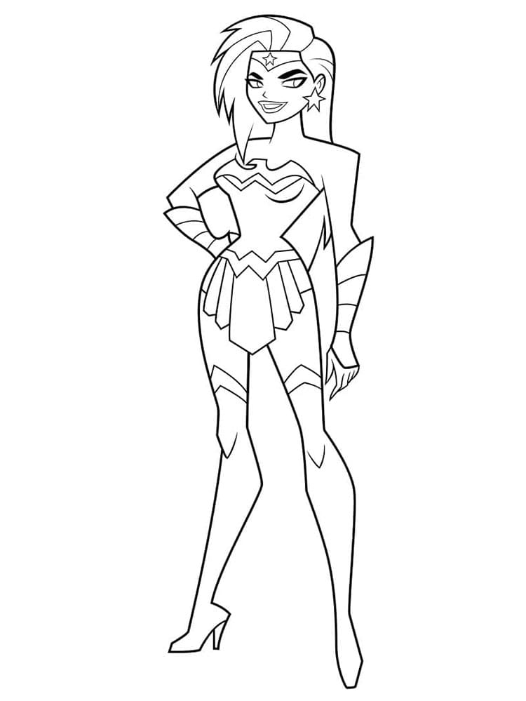 Wonder Woman pro 2leté Děti omalovánka
