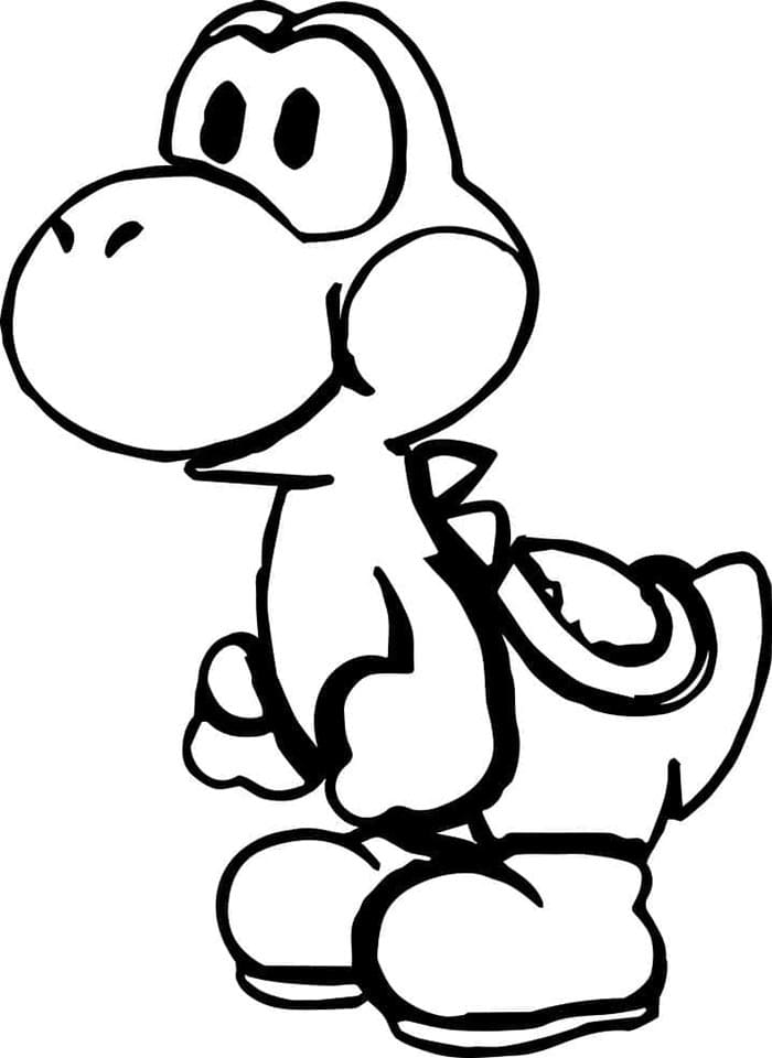 Yoshi Obrázek omalovánka