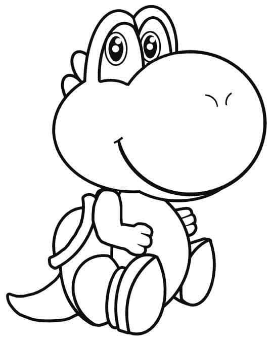 Yoshi Tisknutelný omalovánka