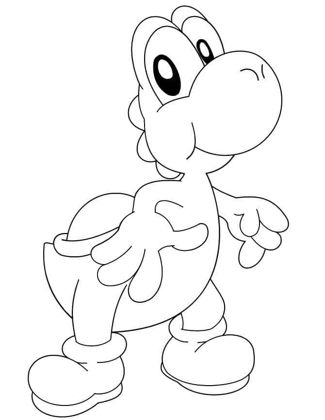 Yoshi Zdarma pro Děti omalovánka