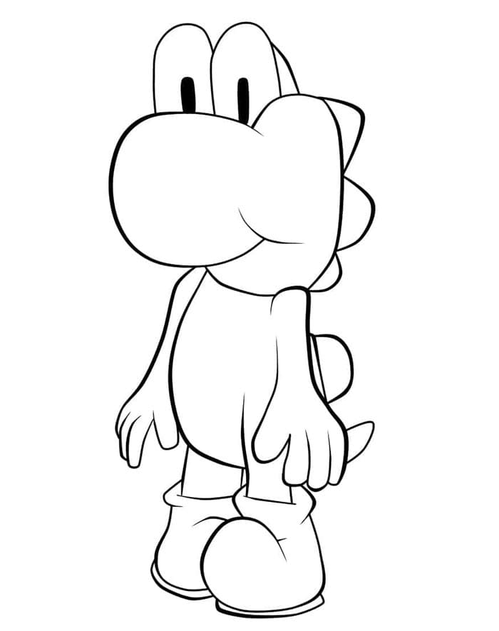 Yoshi Zdarma omalovánka