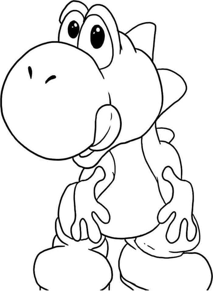 Yoshi k Tisku omalovánka