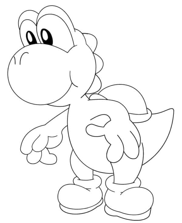 Yoshi k Vymalování omalovánka