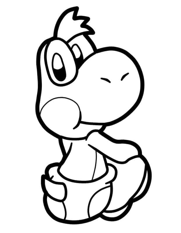 Yoshi pro Děti omalovánka