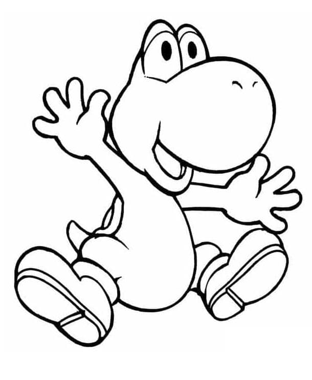 Yoshi z Hry omalovánka