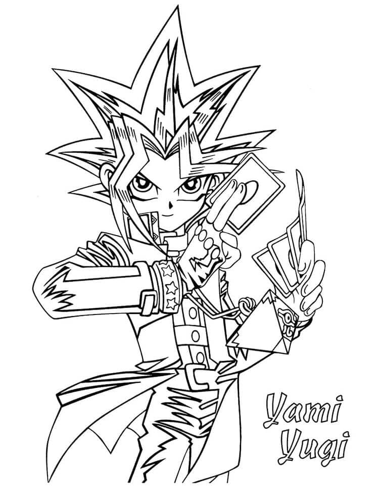 Yu-Gi-Oh Anime omalovánka