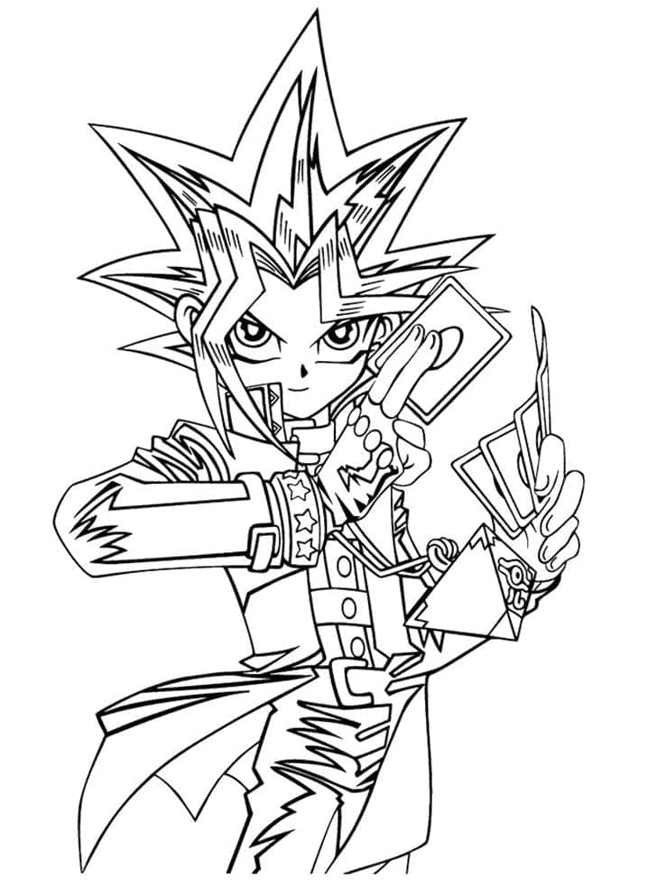 Yu-Gi-Oh Tisknutelné Zdarma omalovánka