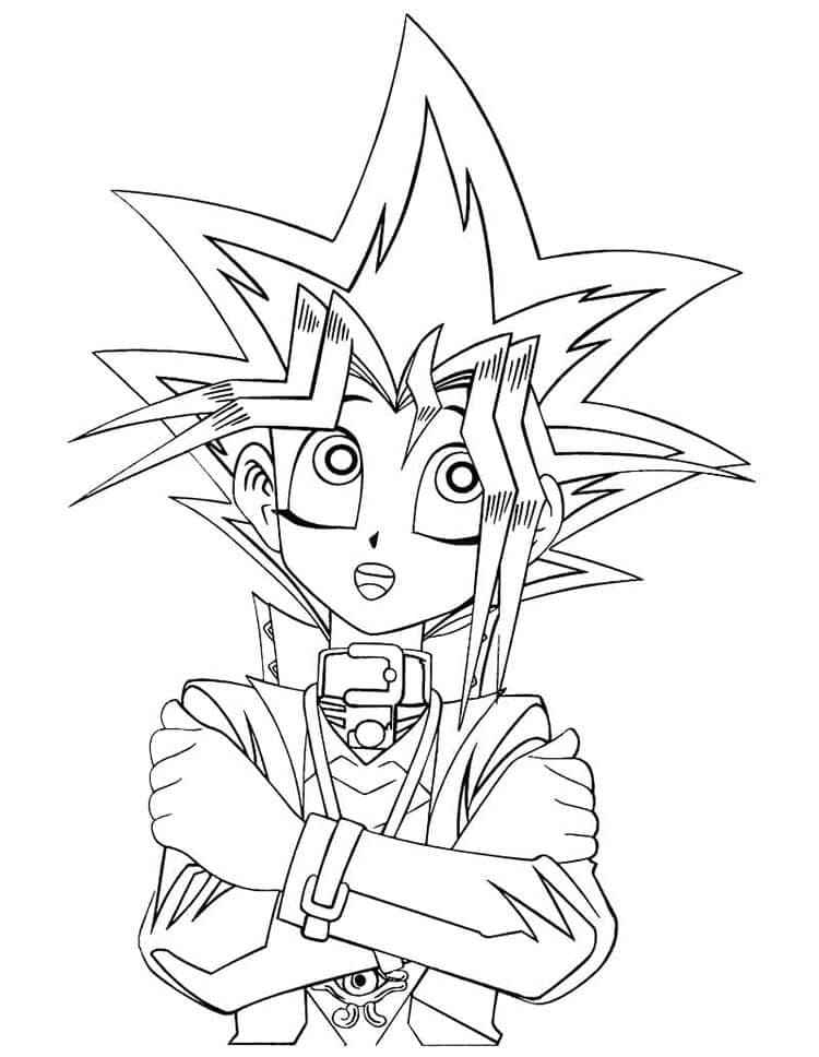 Yu-Gi-Oh Zdarma pro Děti omalovánka