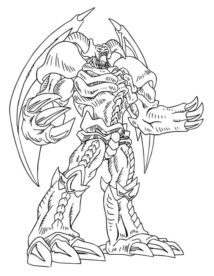 Yu-Gi-Oh k Vymalování omalovánka
