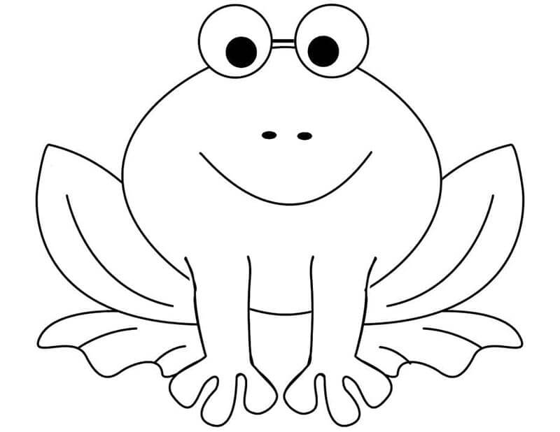 Žába Zdarma omalovánka