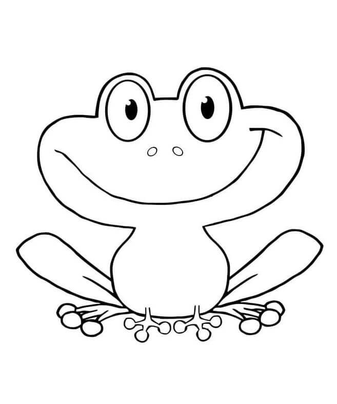 Žába k Tisku omalovánka