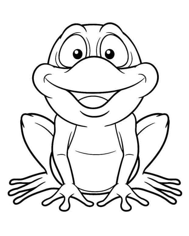 Žába k Vymalování omalovánka