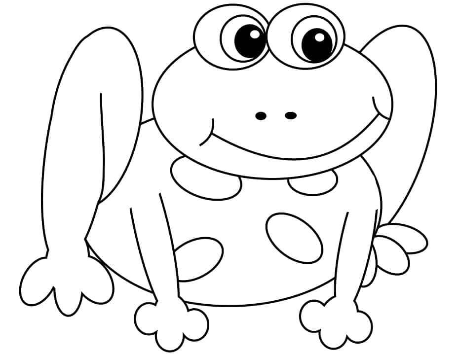 Žába pro Děti omalovánka