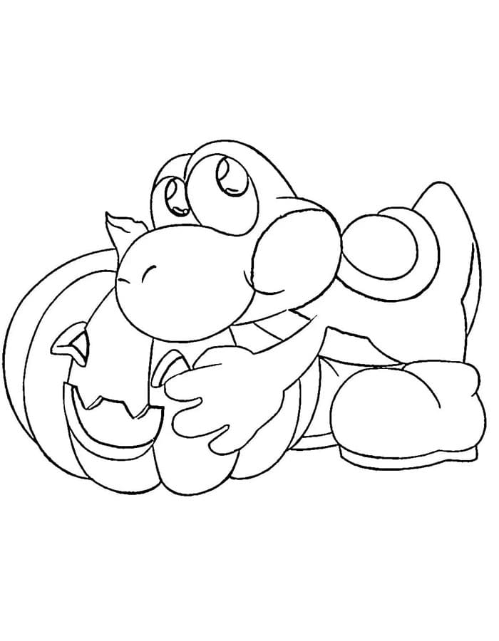 Zábavný Yoshi omalovánka