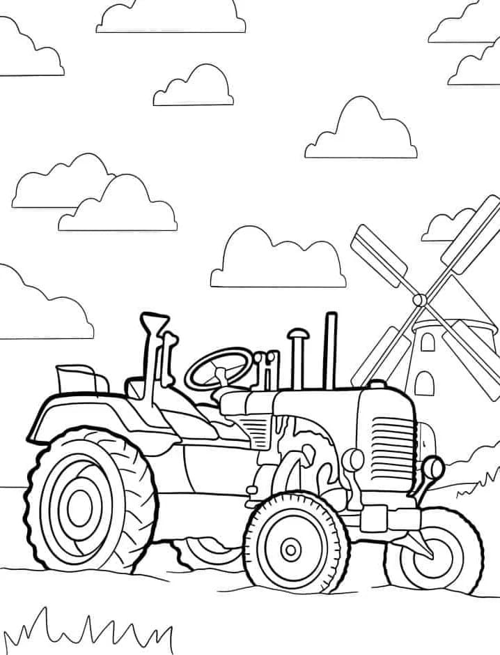 Základní Traktor omalovánka