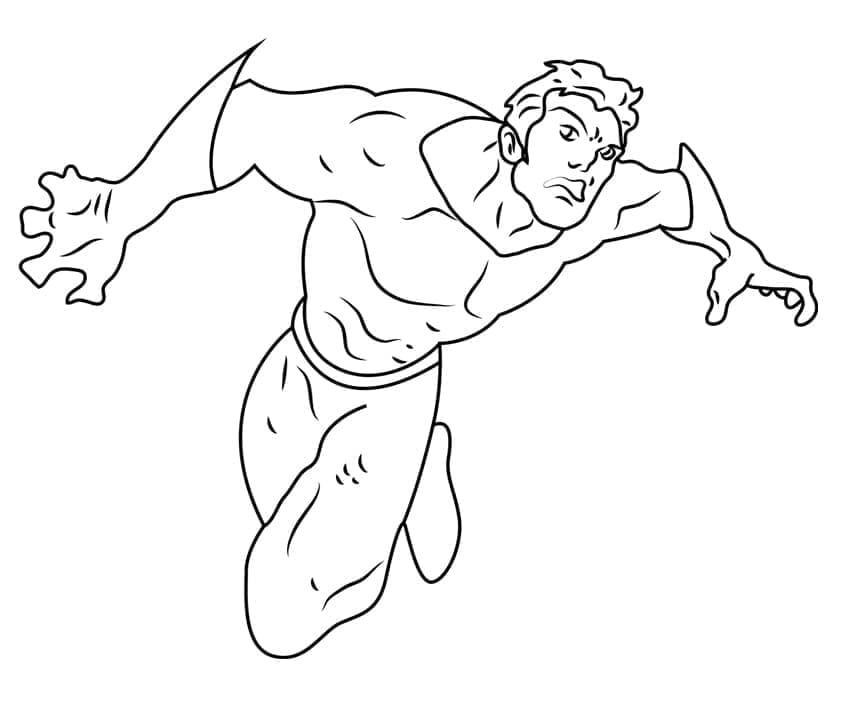 Zdarma Aquaman pro Malé Děti omalovánka