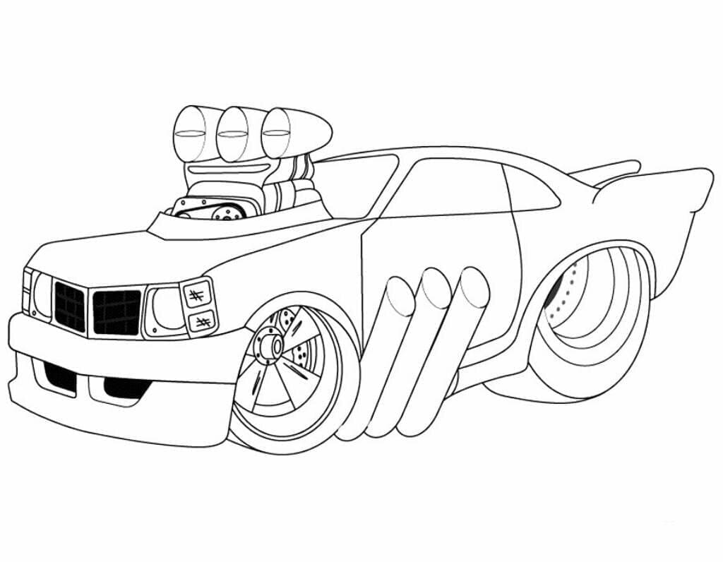 Zdarma Auto pro Malé Děti omalovánka