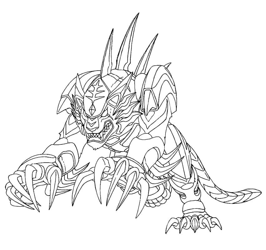 Zdarma Bakugan Vymalovatelné omalovánka