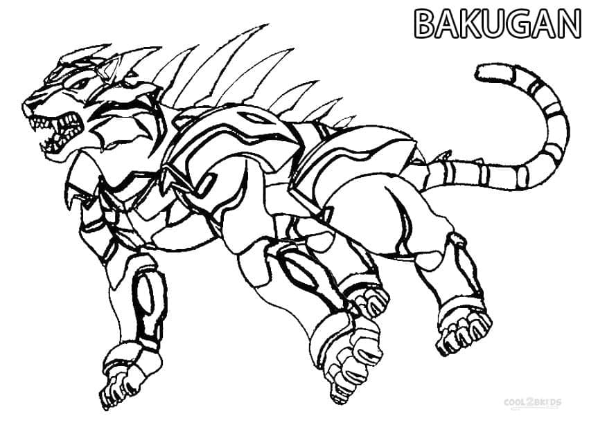 Zdarma Bakugan pro Malé Děti omalovánka