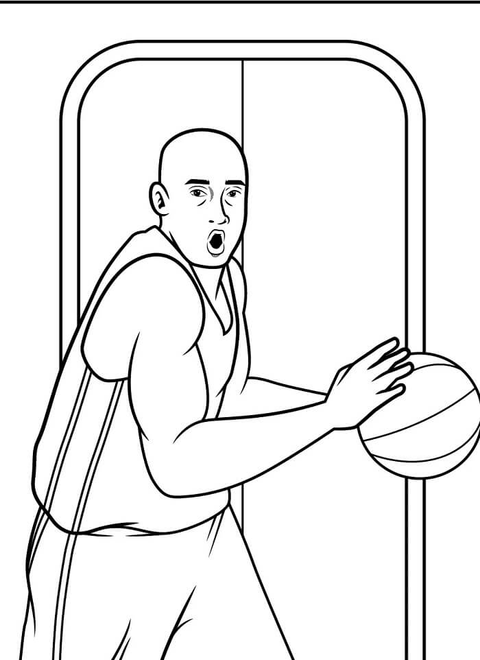 Zdarma Basketbal Obrázek omalovánka