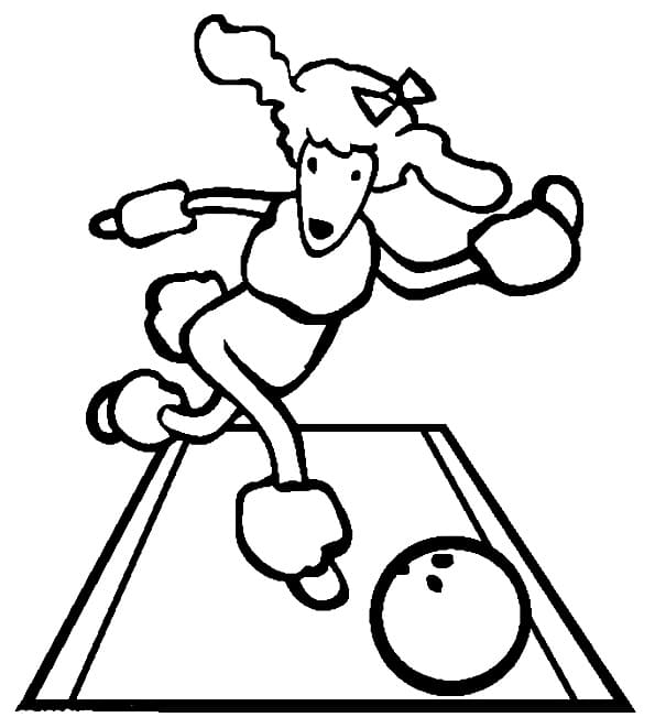 Zdarma Bowling Obrázek omalovánka