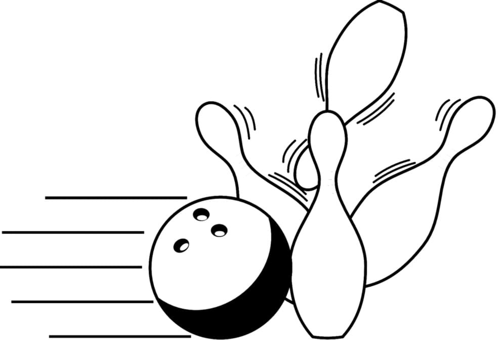 Zdarma Bowling pro Malé Děti omalovánka