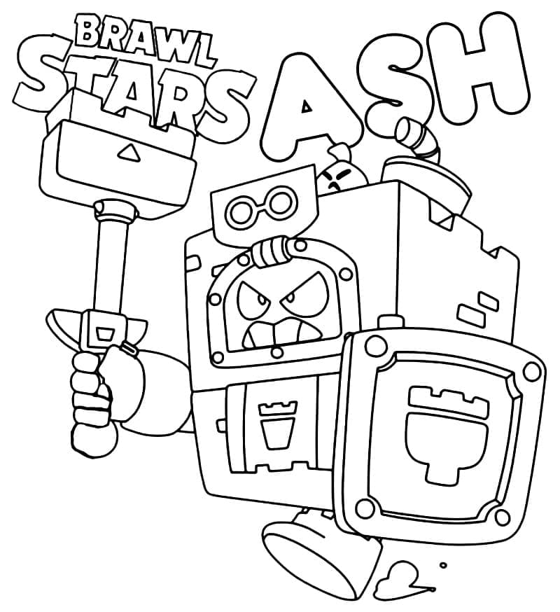 Zdarma Brawl Stars Vymalovatelné omalovánka