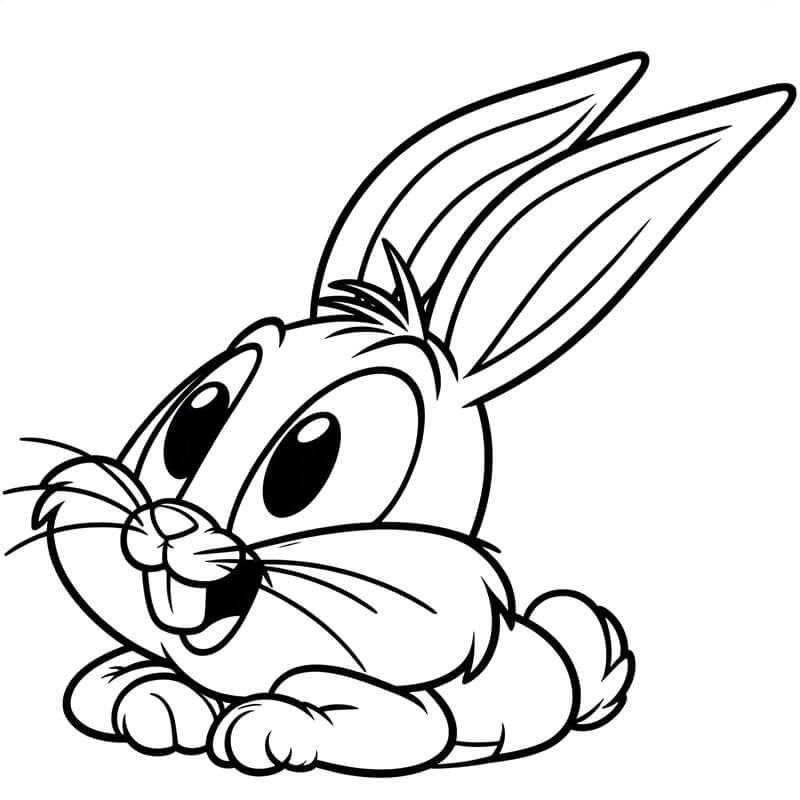 Zdarma Bugs Bunny Obrázek omalovánka