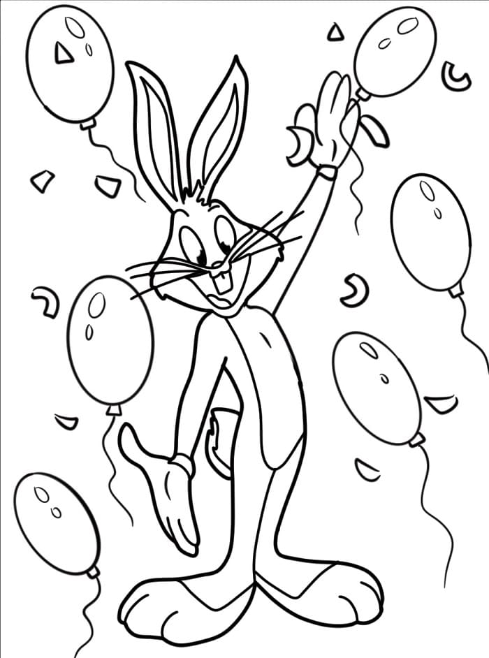 Bugs Bunny omalovánky