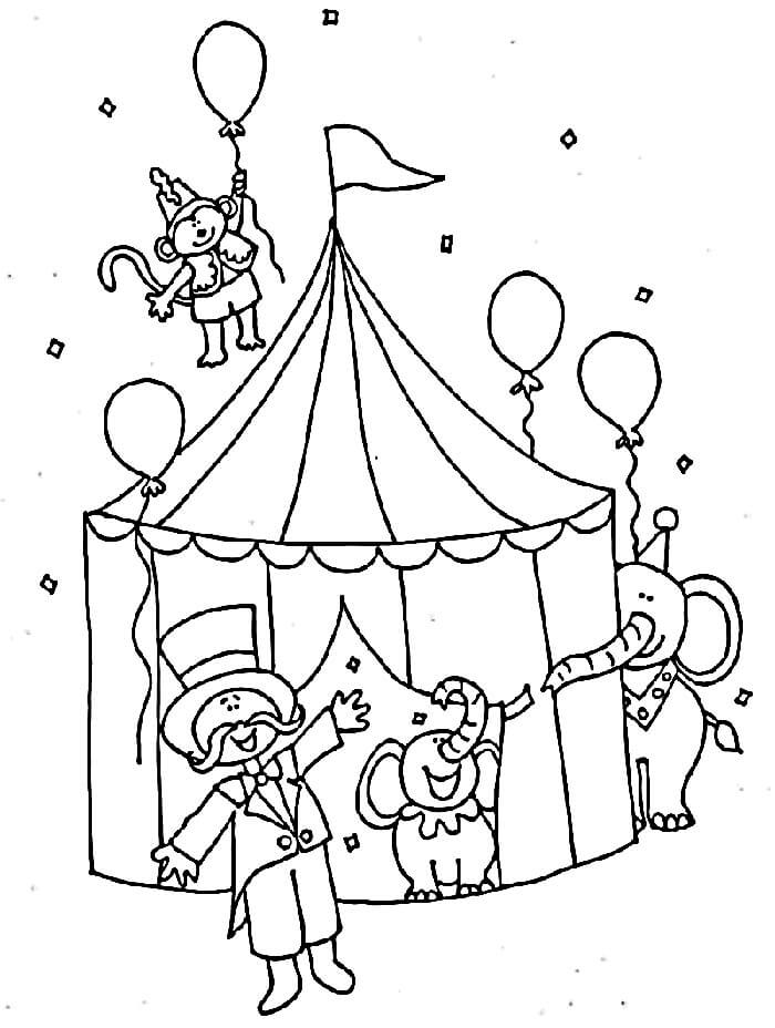 Cirkus omalovánky