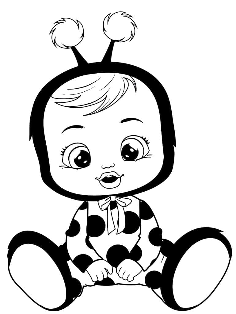 Zdarma Cry Babies k Tisku pro Děti omalovánka
