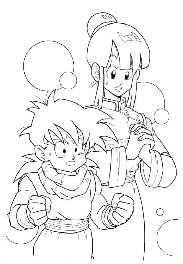 Zdarma Dragon Ball Z omalovánka
