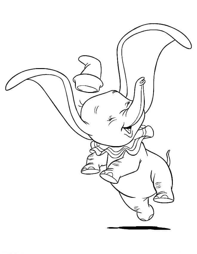 Zdarma Dumbo Obrázek omalovánka