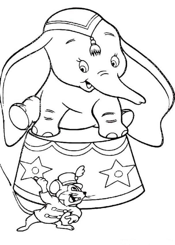 Dumbo omalovánky