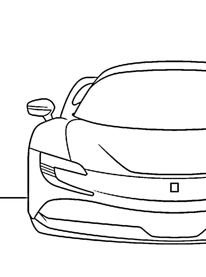 Zdarma Ferrari Auto omalovánka