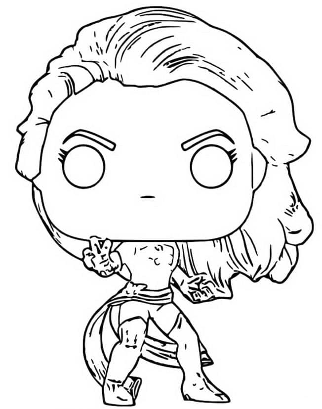Zdarma Funko Pop omalovánka