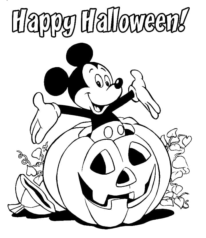 Zdarma Halloween Vymalovatelné omalovánka