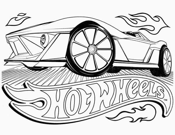 Zdarma Hot Wheels Obrázek omalovánka