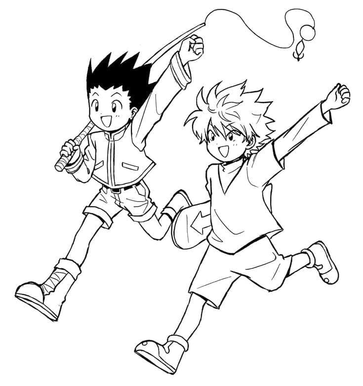 Hunter x Hunter omalovánky