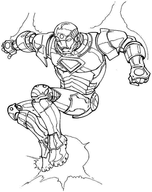 Zdarma Iron Man Obrázek omalovánka