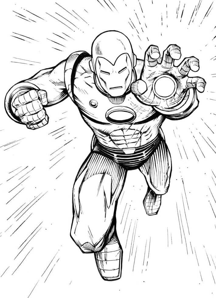 Zdarma Iron Man omalovánka