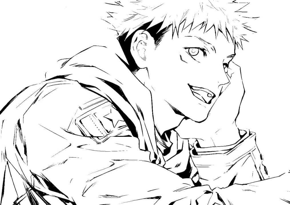 Zdarma Jujutsu Kaisen omalovánka