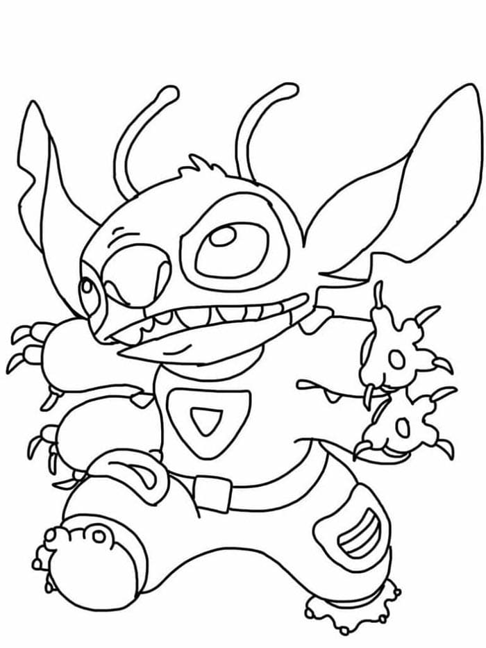 Zdarma Lilo a Stitch Obrázek omalovánka