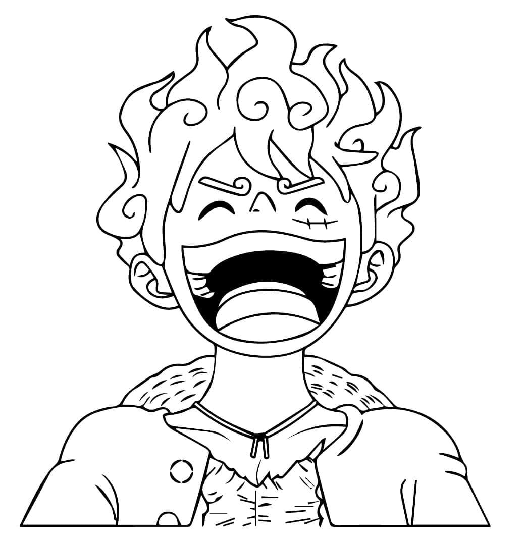 Zdarma Luffy pro Malé Děti omalovánka
