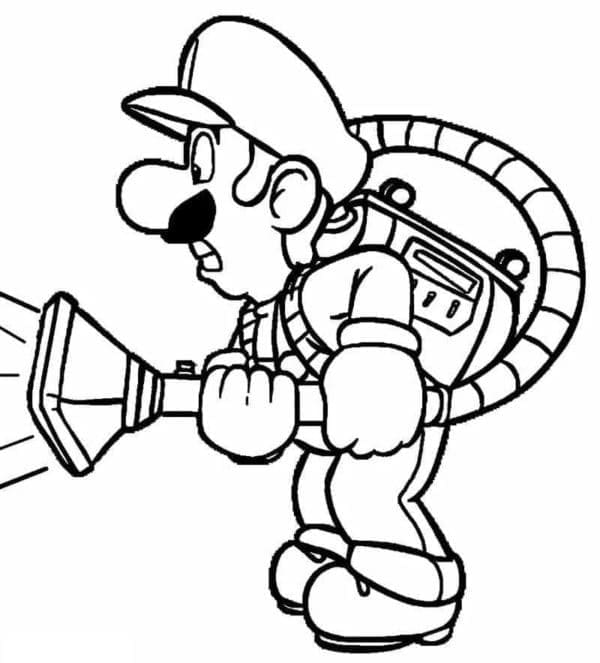 Zdarma Luigi Vymalovatelné omalovánka