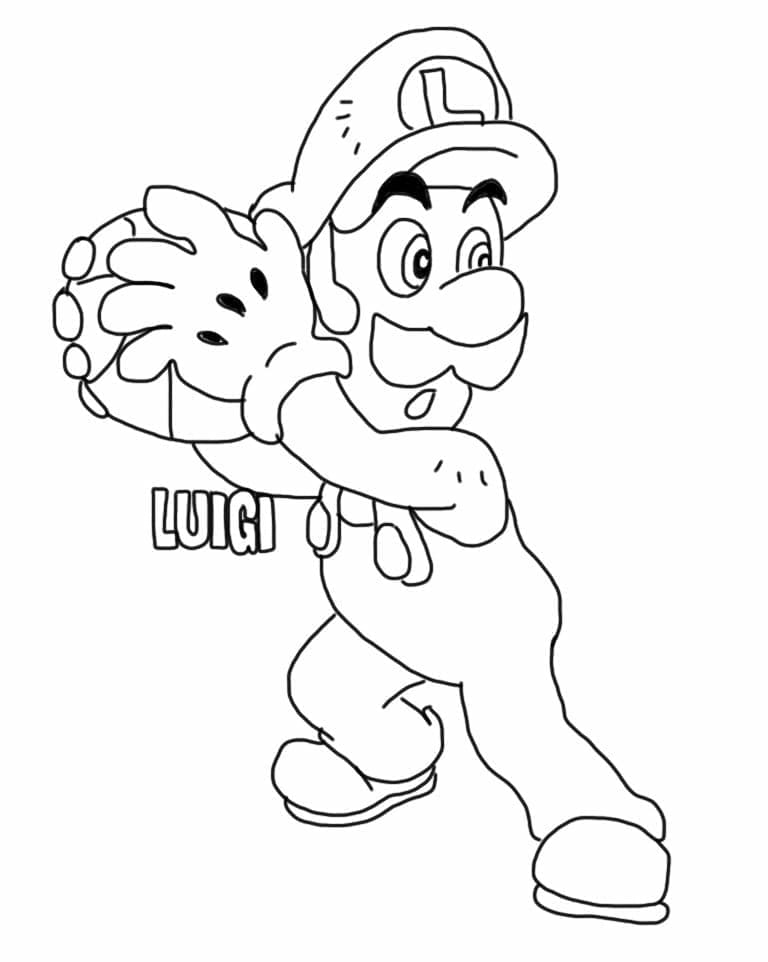 Zdarma Luigi k Tisku pro Děti omalovánka
